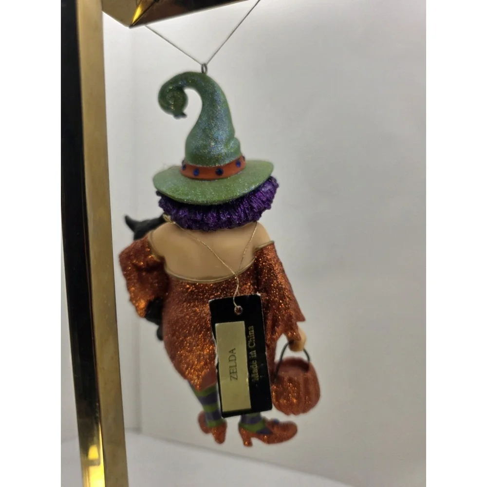 Studio 33 Halloween Witch Black CatPumpkin‎ Ornament Figurine Decor NWT